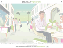 Tablet Screenshot of createam-promotion.de